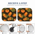 thumbnail image 6 of Haiem Orange Pumpkin Autumn Maple Falling Leaves Windshield Sun Shade: Universal Foldable 2-Piece Car Front Window Sunshade - Blocks Uv Rays, And Reduces Heat,Essential Car Accessory Large, 6 of 7