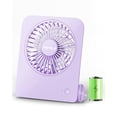 thumbnail image 1 of Ventilador de escritorio TriPole, pequeño ventilador portátil, ventilador de batería recargable de 2000 mAh, mini ventilador de viaje ultra silencioso de 4,5 pulgadas con inclinación de 180°, plegable, 1 of 5