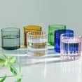 thumbnail image 3 of Clear Glass Coffee Mug Classical Vertical Stripes Glass Tea Cup For Coffee Tea Beverage, 3 of 6