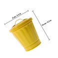 thumbnail image 2 of WASHWEPE 5Ud Pequeño De Basura Amarillo De Metal Ideal Para O Escritorio, 2 of 8