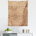 thumbnail image 1 of Retro Tapestry, Colorful Diamond Gemstone Shapes on a Pale Brown Background with White Polka Dots, Fabric Wall Hanging Decor for Bedroom Living Room Dorm, 5 Sizes, Multicolor, by Ambesonne, 1 of 1