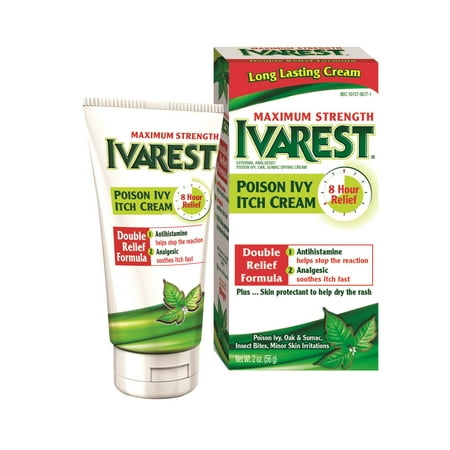 Ivarest Maximum Strength Poison Ivy Cream and Bug Bite Relief, 2 (Best Cream For Poison Ivy Rash)