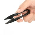 thumbnail image 3 of Tijeras de acero con alto contenido de carbono tijeras de hilo pequeñas negro 12 piezas de alta dureza para zapatos de ropa ANGGREK Otros, 3 of 8