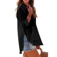 thumbnail image 6 of Weikingp Linen Blouses For Women Summer Shirts For Women Gauze Shirts For Women Oversized Dress Shirts For Women Linen Tunic Tops For Women Black XL, 6 of 7