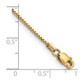 thumbnail image 2 of 10k Solid Yellow Gold .95mm Box Chain Bracelet 7 Inch Link Bracelet for Women and Men - 1.2 Grams, 2 of 2