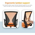thumbnail image 3 of BestOffice Ergonomic Office Chair, Lumbar Support, Swivel Rolling for Women(Orange), 3 of 7