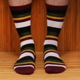 thumbnail image 3 of BambooMN Men's Rayon from Bamboo Stripe Crew Socks - Assortment 3E - 3 Pairs, 3 of 4