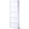 thumbnail image 2 of Costway Librería con 5 Repisas Armario Moderno Multiuso con Amplio Espacio Abierto para Salón Estudio Oficina Blanco 59 x 24 x 170 cm, 2 of 6