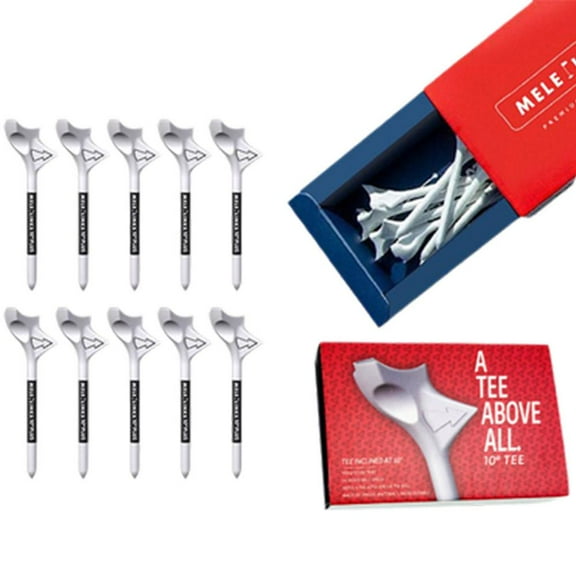 Premium Tees, Plastic Tees Designed to Enhance Shot Distance & Precision, Low Friction and Resistance Plastic Tees