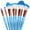 Blue, variant on Mermaid-Style Makeup Brush Set 6-Piece