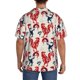 thumbnail image 3 of Balery Roosters Camisa Casual de Manga Corta con Botones para Hombre, Texturizada, Estilo Cubano, para Playa, Verano-Large, 3 of 5