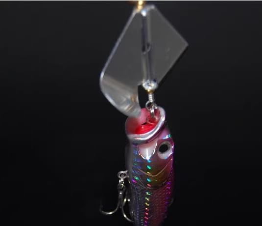 ABPETE 30pcs Buzzer Spinner Blades Aluminium Delta Blades for Buzzbaits Surface Fishing Lures 2"