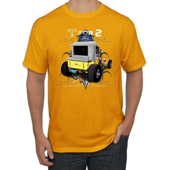 Ford Model T 1900 Vintage | Mens Cars and Trucks Graphic T-Shirt, Gold, X-Large
