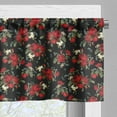 thumbnail image 5 of Ambesonne Abstract Valance & Curtain, Shabby Garden Farm Design, 55"x36", Olive Green Black Red, 5 of 6
