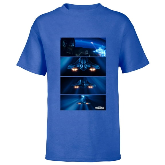 Star Wars The Mandalorian Season 3 Hyperspace Mission - Short Sleeve T-Shirt for Kids - Customized-Royal