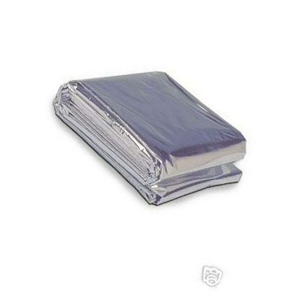 1 Pack 52 X 82 Reflective Emergency Survival Mylar Space Blanket Heat Tent Cover Silver Walmart Com Walmart Com