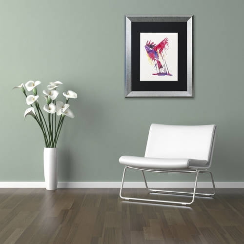 Trademark Fine Art 'The Great Emerge' Canvas Art by Robert Farkas, Black Matte, Silver Frame