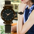 thumbnail image 2 of Dazone Luxury Women Men Starry Sky Watch Magnet Strap Buckle Female Male Wristwatch Fashion with Star Watch Brown, 2 of 5