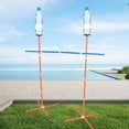 thumbnail image 1 of Flying Disc Outdoor Game Set, PVC Stainless Steel Fun Bottle Drop Disc Toss Game for Yard Lawn Beach, 1 of 7