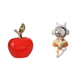 thumbnail image 1 of Estatua de , figura de cerámica, escultura de fruta artificial, artesanía, adorno de resina único, adecuado para sala de estar, dormitorio,, 1 of 8
