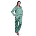 thumbnail image 2 of Moomaya Pajama Shorts With Pockets For Women Printed Sleepwear Pajama Nightdress, 2 of 6