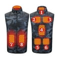 thumbnail image 2 of FUZHIQ Heated Vest for Women Men with Battery Pack Unisex Winter Warm Heating Vest with Heat Zones Windproof Waterproof Heating Jackets for Outdoor Cycling Fishing Skiing, 2 of 5