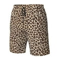 thumbnail image 4 of Logiee Leopard Print-2 Print Mens Swim Trunks Quick Dry Board Shorts,Breathable Hawaii Beach Shorts Swimwear Bathing Suits-X-Large, 4 of 6