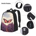 thumbnail image 3 of Balery Butterfly Over Lavender Mochila Escolar 3 en 1 para Niños - Mochila Resistente con Lonchera Térmica y Estuche - Mochila Escolar para Niños y Niñas, 3 of 7