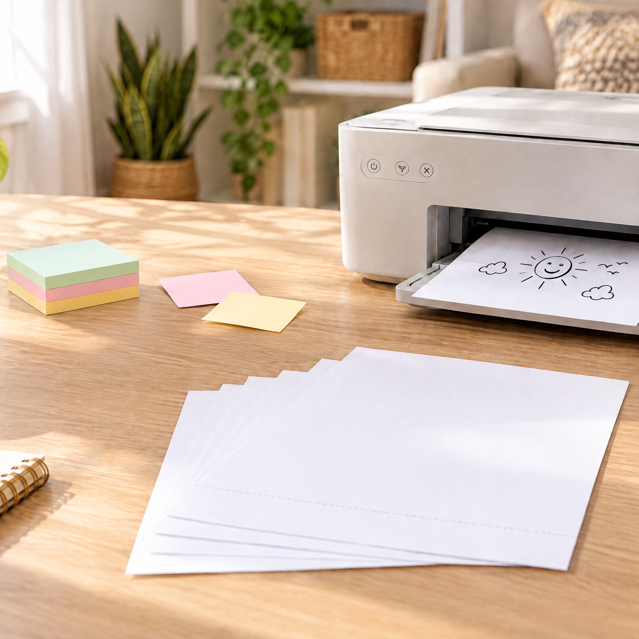 Pen+Gear Perforated Printer Paper, 8.5" x 11", 24 lb, White, 250 Sheets