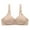Beige, variant on DPTALR Womens Dailywear Bars Non Steel Ring Comfortable Printing Plus Size Four Breasted Bra Underwear
