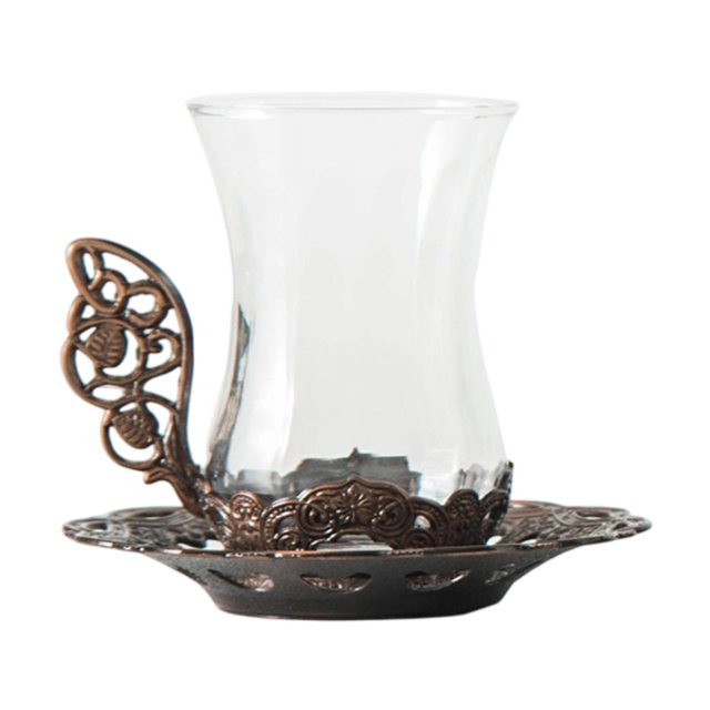 Taza de té con flores, vaso de vidrio, taza para jugo, té, leche, vaso para beber, tazas de espresso para graduación femenina, regalo de cumpleaños Rojo