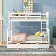 thumbnail image 4 of Harper  Bright Designs Twin-Over-Full Bunk Bed with Ladders and Two Storage Drawers,Space-Saving Design,White, 4 of 4