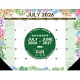 thumbnail image 2 of 2026-2027 Willow Creek 22" x 17" Academic Monthly Desk Pad Calendar, Succulents (64726), 2 of 3