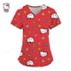 thumbnail image 4 of Camisetas de verano, tops de bolsillo, uniforme de enfermera, Hello Kitty, ropa de mujer con cuello en V, camiseta de hospital, camisetas para mujer 2023, camisetas para mujer, 4 of 5