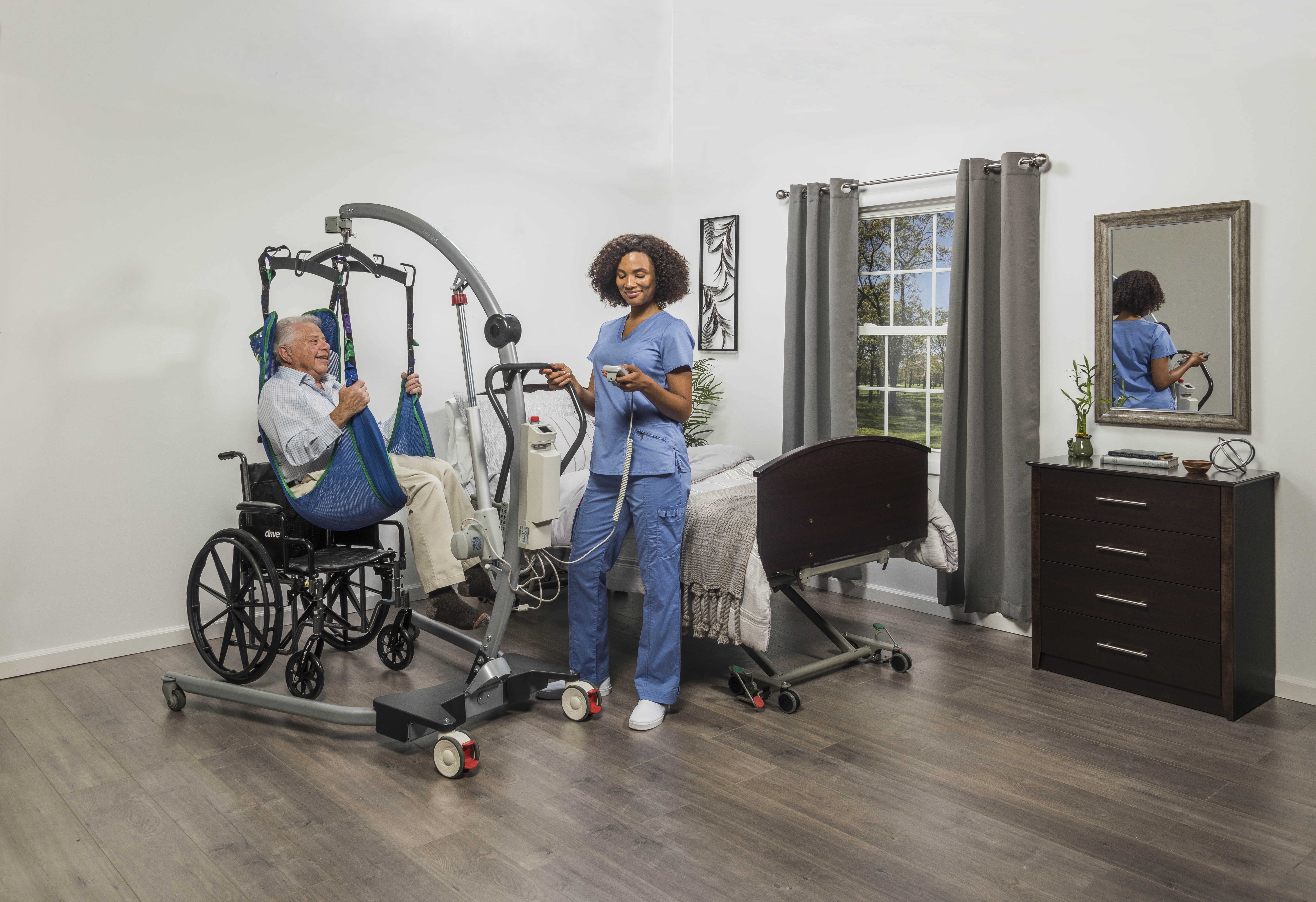 Drive Medical Silver Sport 2 Wheelchair, Detachable Desk Arms, Elevating Leg Rests, 16" Seat