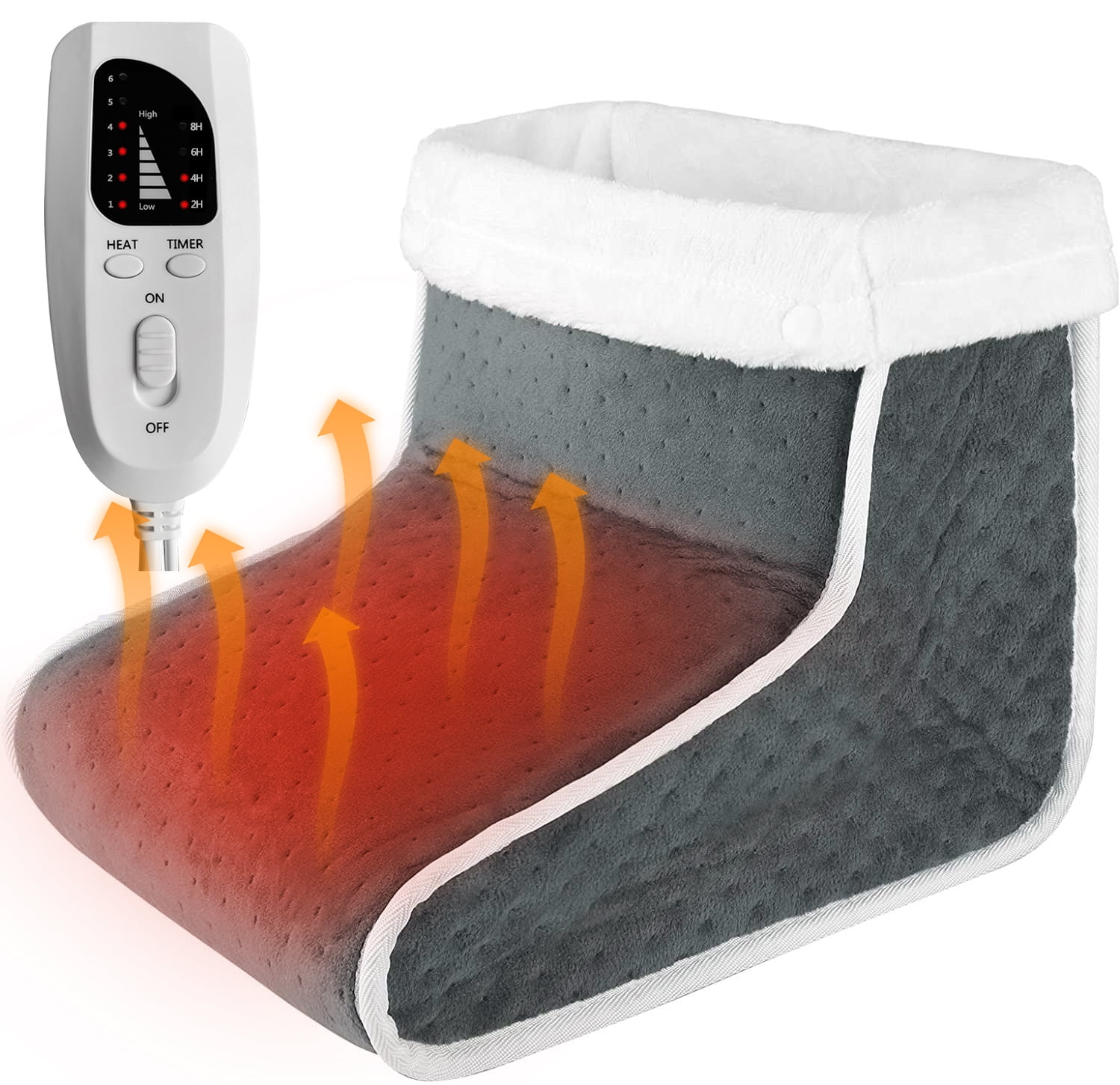 Adjustable Detachable Electric Foot Warmer Heater Feet Heating Boot Shoes Pads 
