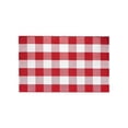 thumbnail image 2 of Orange and Black Plaid Rug, 32'' x 20'' Fall Outdoor Front Door Decor Mat, Cotton Washable Hand-Woven Rug for Layered Doormat, Autumn Halloween Thanksgiving Carpet for Porch, Entryway, 2 of 7