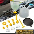 15Piece Car Coolant Funnel Kit SpillFree Funnel Cooling System Funnel
