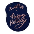 thumbnail image 1 of Inkdotpot Pack Of 50 Real Rose Gold Foil Paper Tags Happy Holiday Favor Hang Tags, 1 of 6