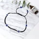 thumbnail image 4 of EeaseMX Pulsera tejida ajustable con cuentas en forma de ojos, sencilla y hecha a mano, para adultos, niños y adolescentes (negra)., 4 of 7