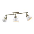 thumbnail image 1 of Golden Lighting 3602-3SF AB-WH Laiton Semi - Flush&44; Feu de Voie, 1 of 1
