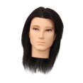 thumbnail image 4 of Cabeza de maniquí masculino realista y versátil con cabeza de muñeca de cabello humano para trenzar B de tipo B negro, 4 of 9