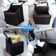 thumbnail image 3 of Bolsa de almacenamiento para asiento trasero de coche, bolsa de almacenamiento para colgar en asiento de coche, mini bolsa de basura de tela impermeable e inodoro (negro 8,26 x 7,87 pulgadas)., 3 of 5