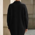 thumbnail image 7 of QIYAGBSA Soft Cardigan Sweaters for Women Ribbed Knit Button Down Lapel Collar Loose Mid Length Long Sleeve with Pockets Fall Winter Layer, 7 of 7