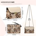 thumbnail image 6 of TSOVTHRID Watercolor Floral Butterfly Print Leather Women's Crossbody Handbags with Chain Strap Waterproof Cross Body Purses Lightweight Crossbody Bags for Women Casual, 6 of 7