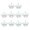 Silver, variant on SHISUYAN 10 Pcs Small Diamond Crown Pendant DIY Alloy Accessories Diamond Jewelry Ornament Accessories (Gloden)
