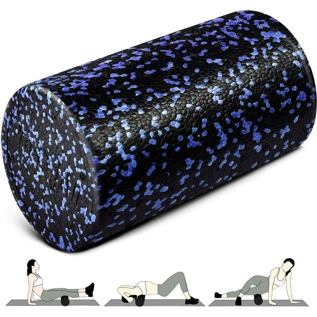 HighDensity EPP Round Back Roller Foam Exercise Foam Roller for Yoga Pilates & Stretching