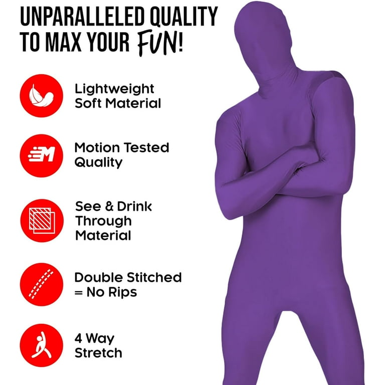 Morphsuits Purple Morphsuit Mens Womens Skinsuit Zentai Suit Fancy