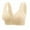 Beige, variant on Iyufng Bras for Women,Push up Wireless Bra,Solid Color Steel Ring Oversized Gathering Underwear Daily Bra,Front Closure Bras Plus Size