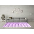 thumbnail image 3 of Ahgly Company Indoor Square Trellis Purple Contemporary Area Rugs, 4' Square, 3 of 4
